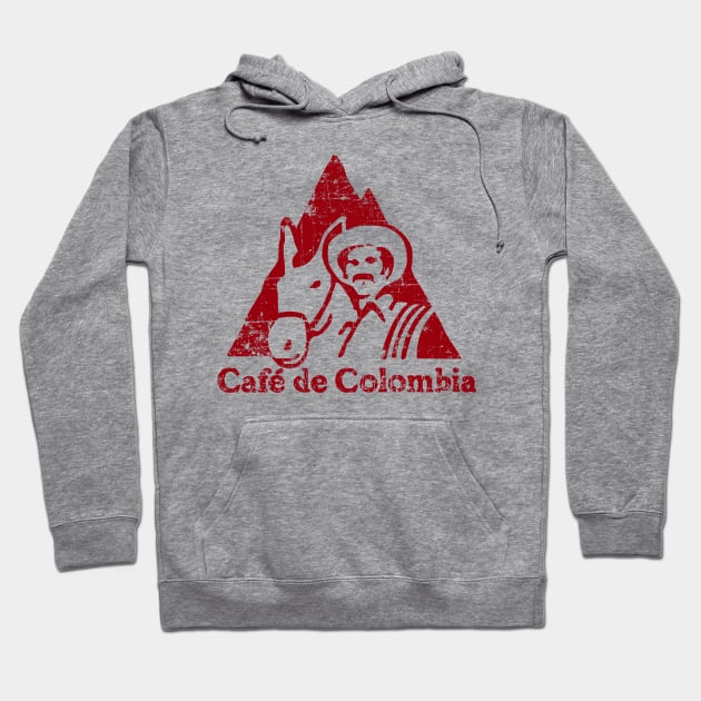 Cafe de Colombia - grunge design Hoodie by verde